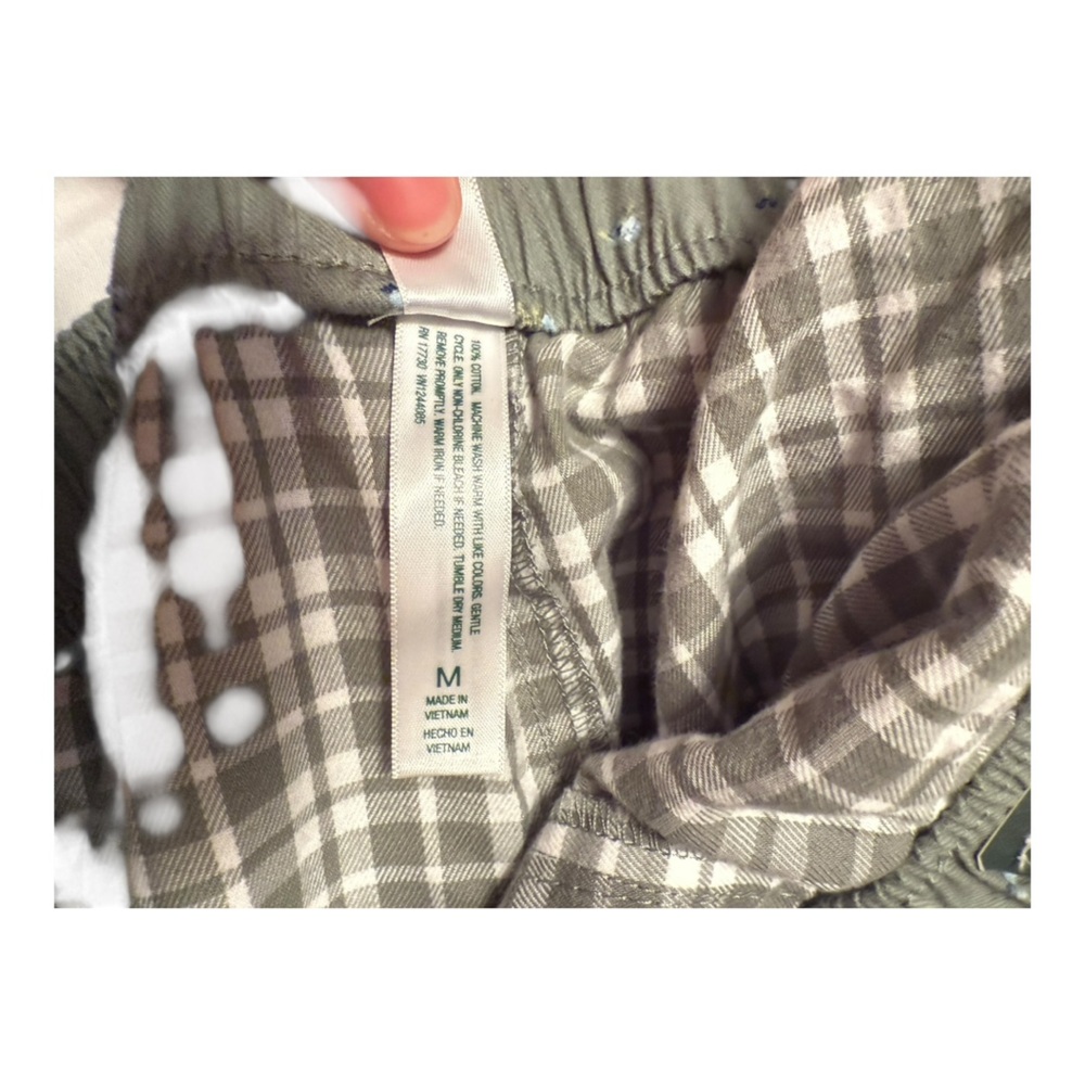 Wild Fable Sage Green Plaid/Checkered  Women's Sleep Shorts - Picture 6 of 7